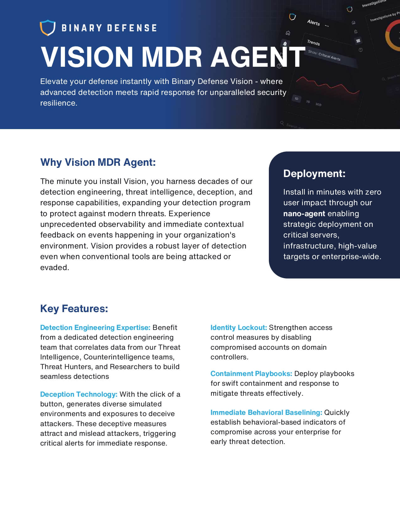 BD Vision MDR Agent Datasheet